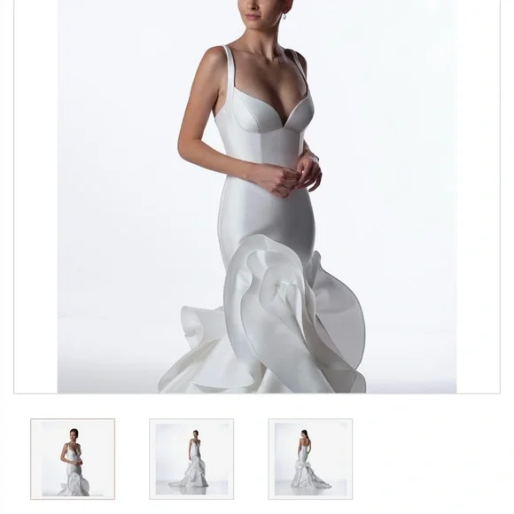 Elegant White Wedding Gown